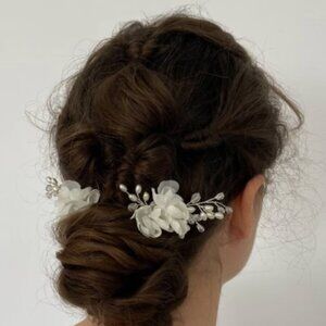 Bridal Chiffon Flower Hair Pin